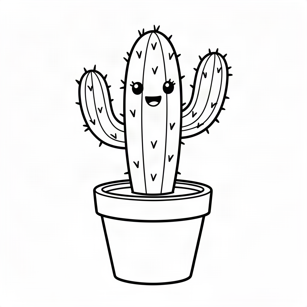 Cactus vesel în ghiveci