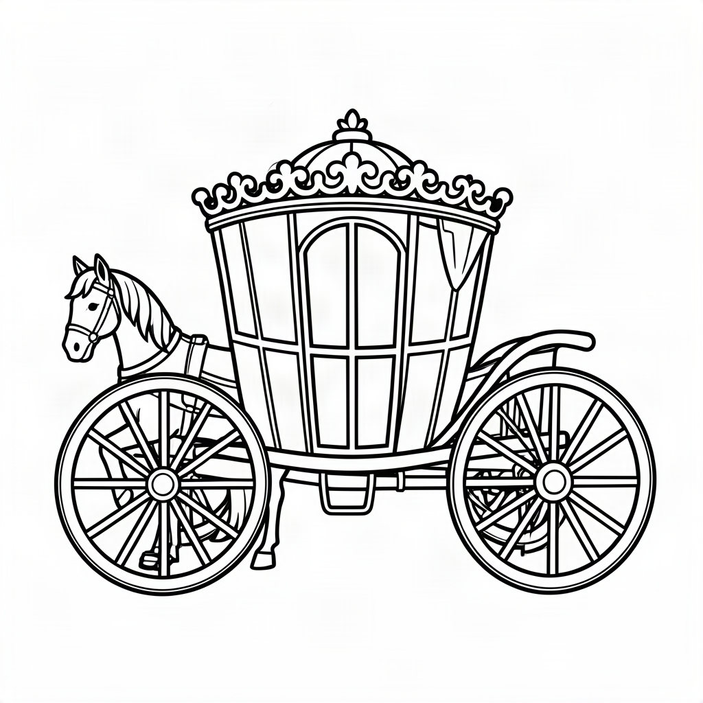 Caleașcă regală trasă de cai
