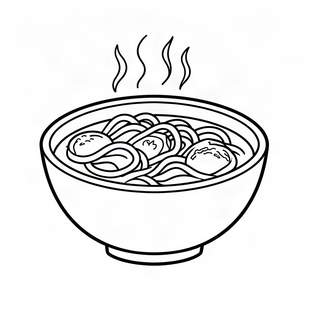 Castron cald cu ramen