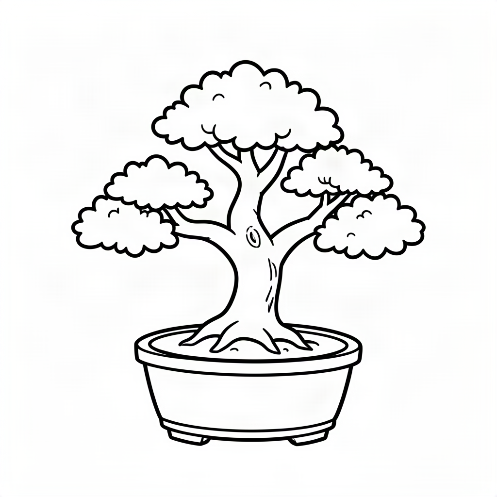 Copac Bonsai în ghiveci