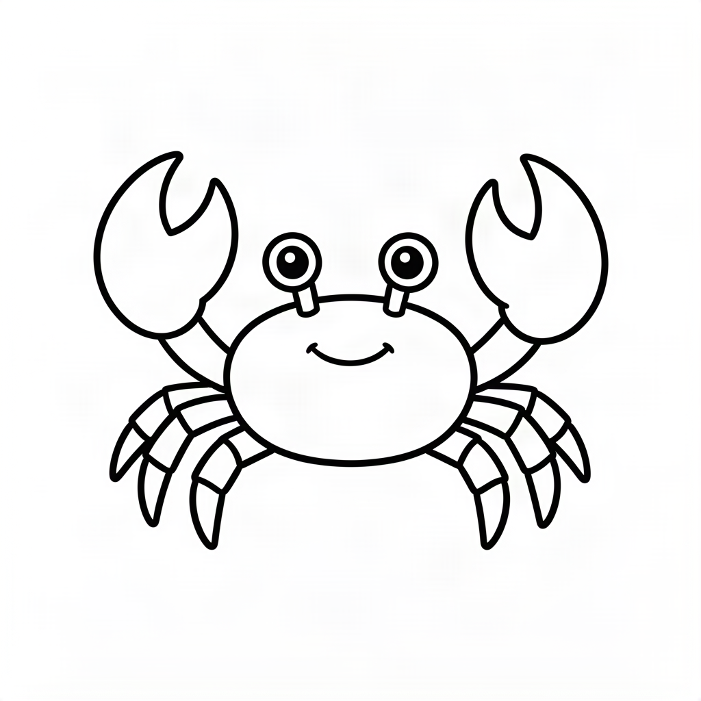 Crab cu clești mari