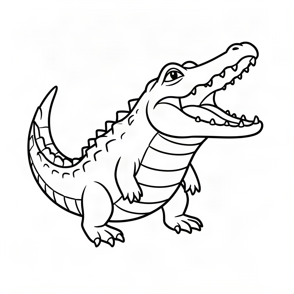 Crocodil cu gura deschisă