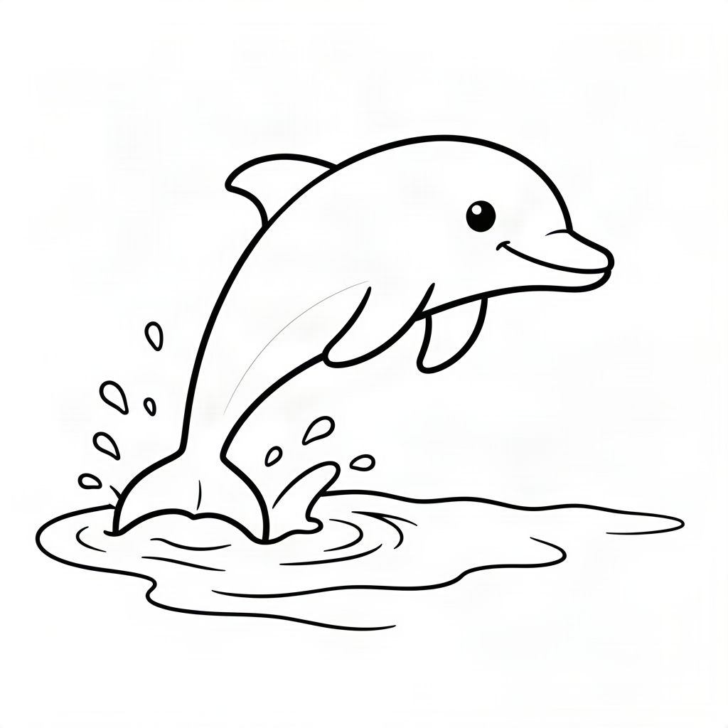 Delfin sărind jucăuș din apă