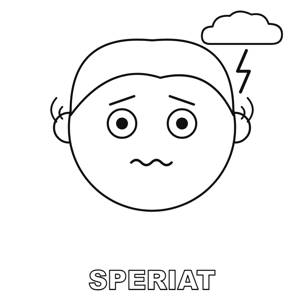 Emoția fricii: copil speriat