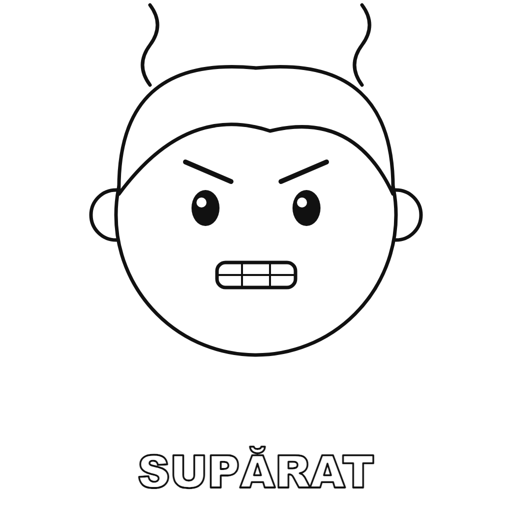 Emoția furiei: copil supărat