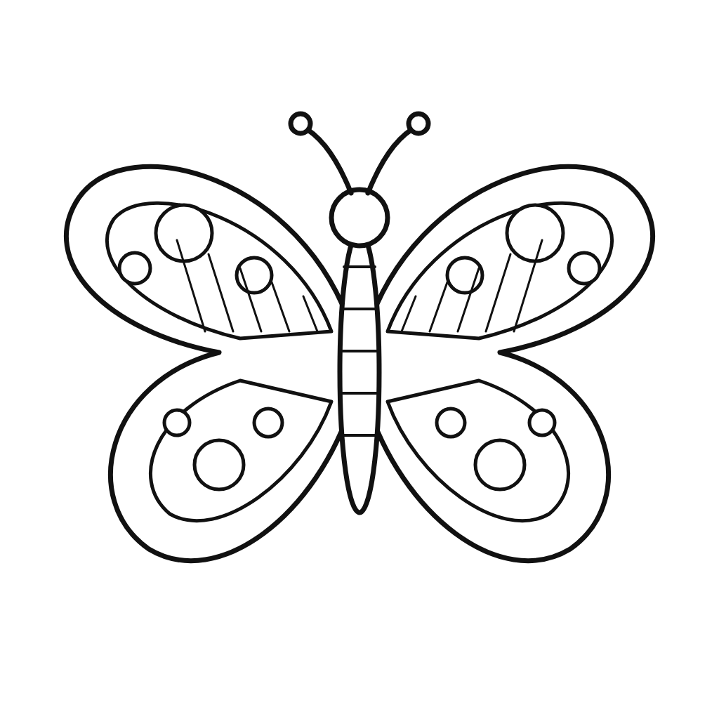 Fluture cu modele și ornamente