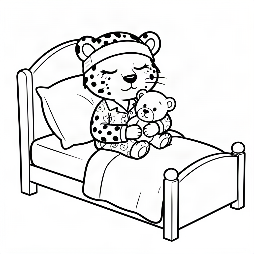 Ghepard dormind cu o mască de ochi