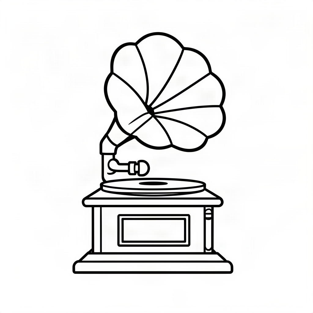 Gramofon clasic cu pâlnie