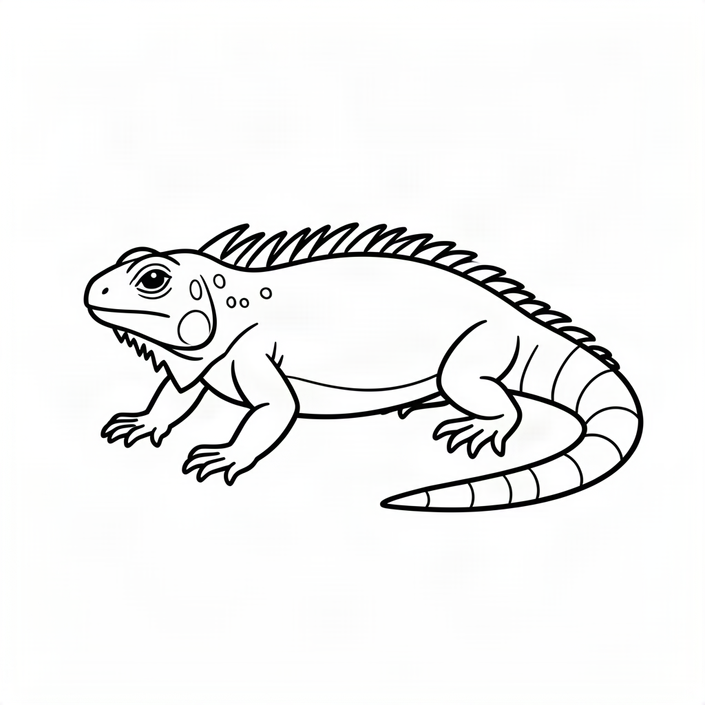 Iguană stând la soare