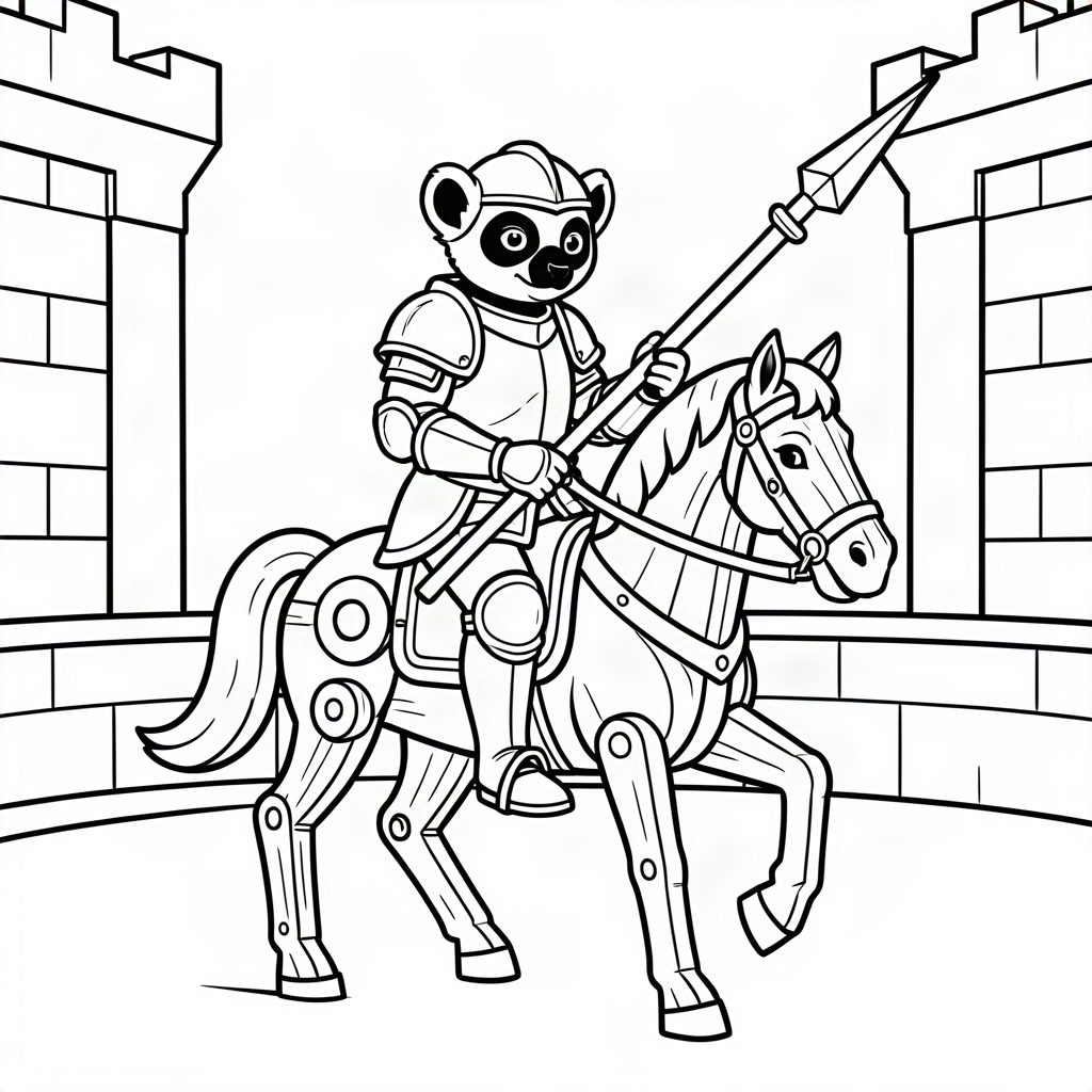 Lemur cavaler la turnir