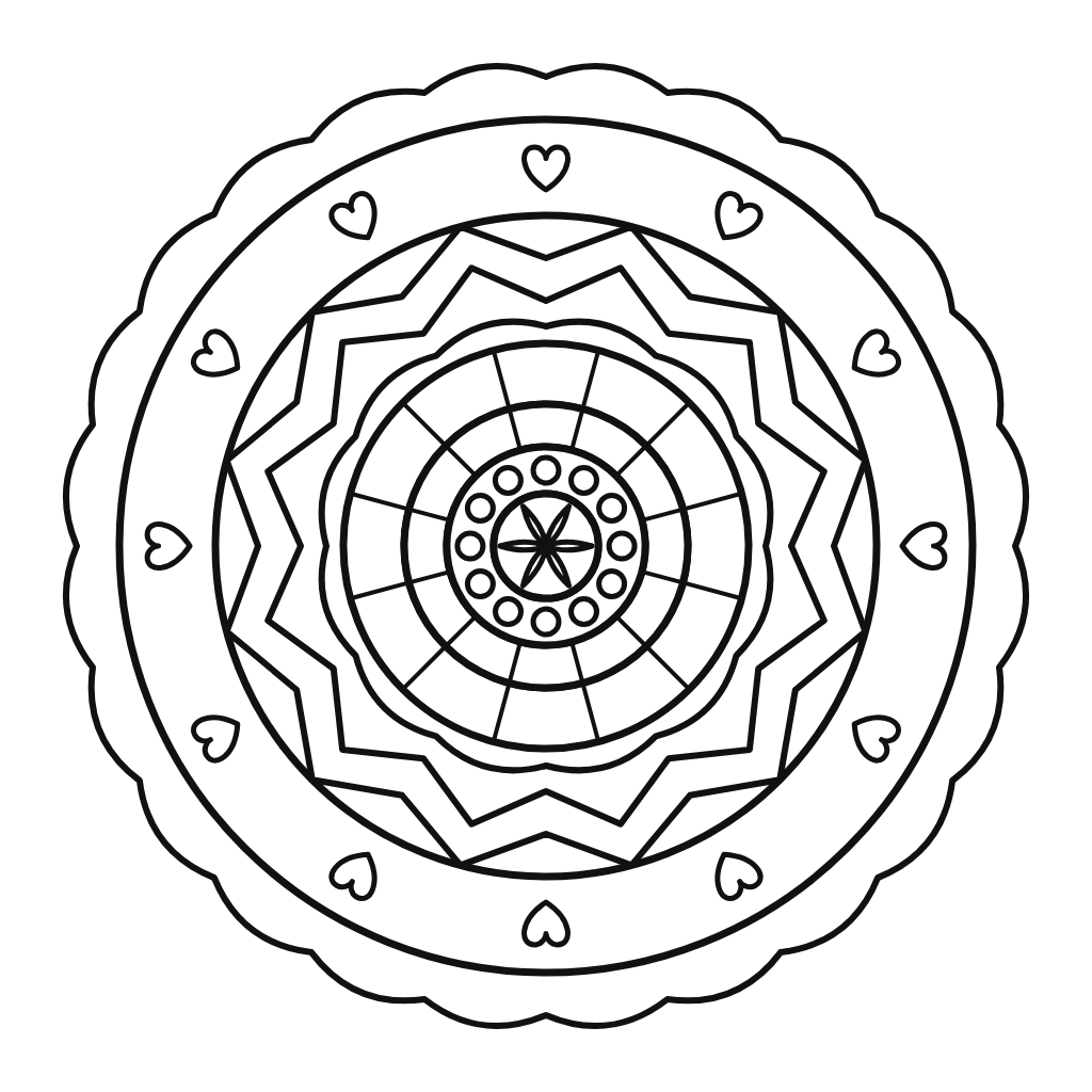 Mandala cu valuri și dantelă