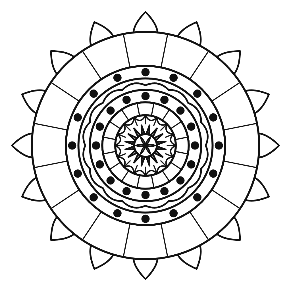 Mandala relaxantă pentru copii