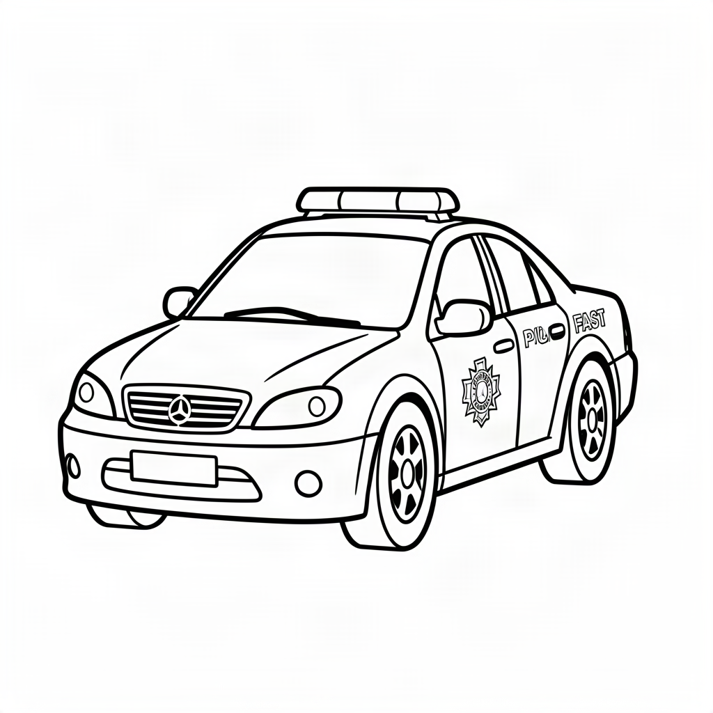 Mașină de poliție rapidă
