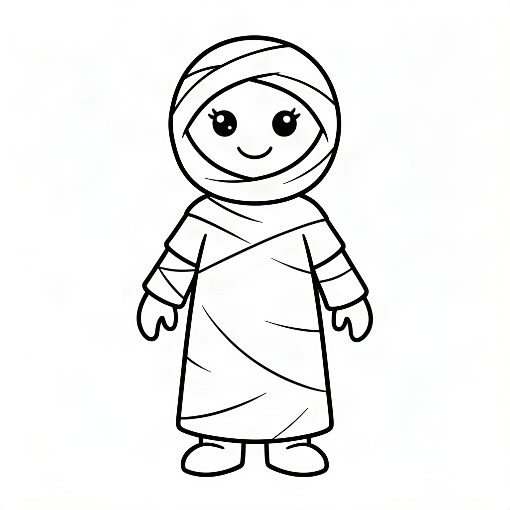 Mumie simpatică de Halloween