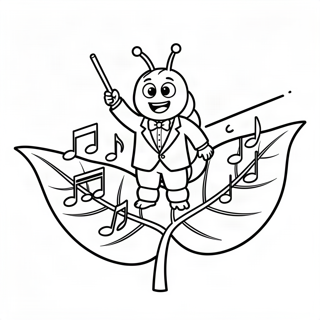 Omidă dirijor de orchestră de frunze