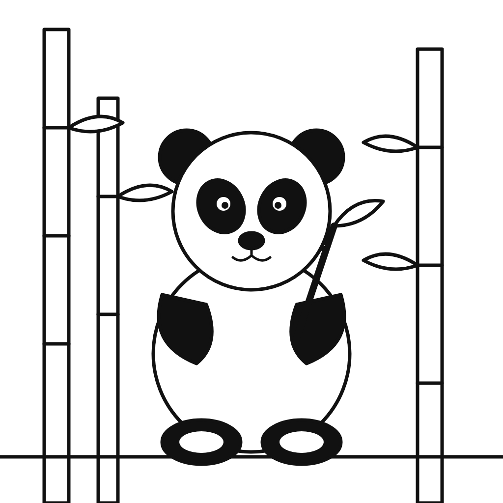 Panda mâncând bambus