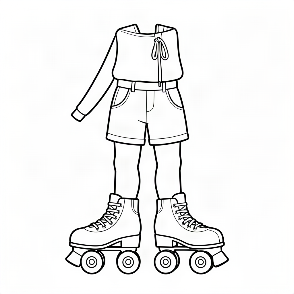 Patine cu rotile retro