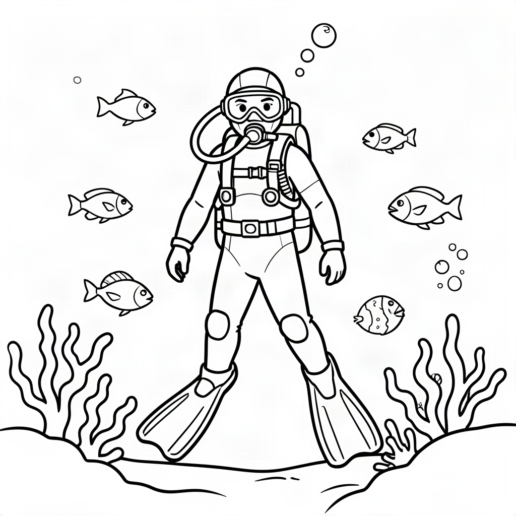 Scafandru explorând oceanul