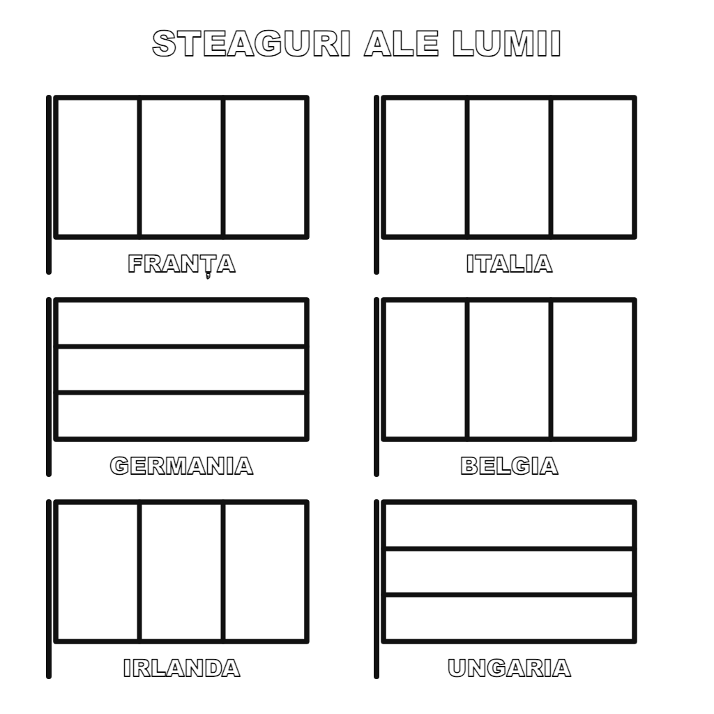 Steaguri ale lumii: Franța, Italia, Germania și altele
