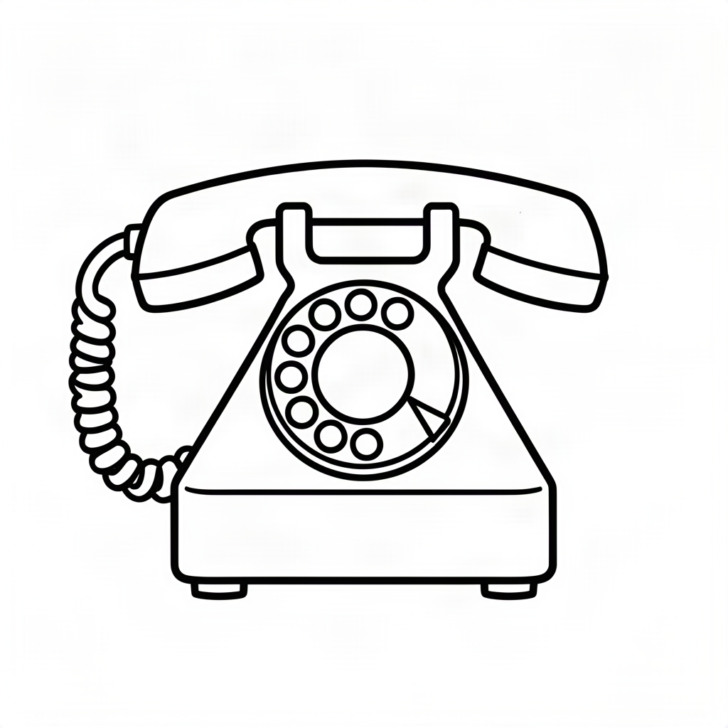 Telefon clasic cu disc