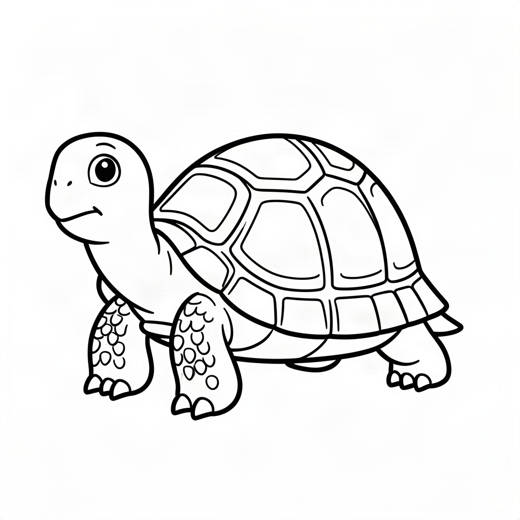 Țestoasă lentă cu o carapace mare