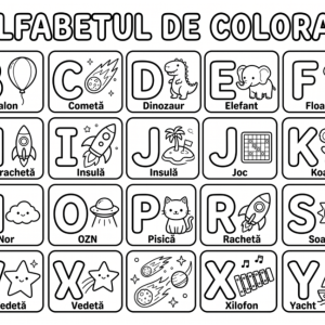 Alfabetul de colorat