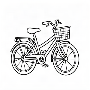 Bicicletă cu coșuleț