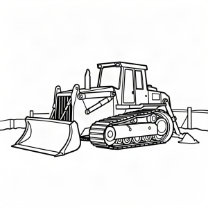 Buldozer pe șantier