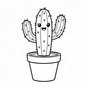 Cactus vesel în ghiveci
