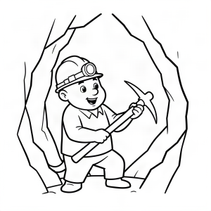 Cârtiță miner găsind un diamant uriaș