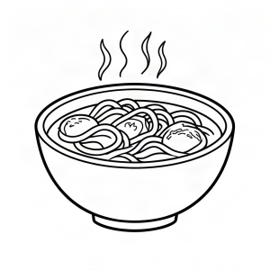 Castron cald cu ramen
