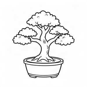Copac Bonsai în ghiveci