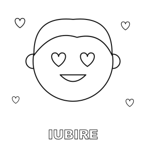 Copil plin de iubire cu inimioare