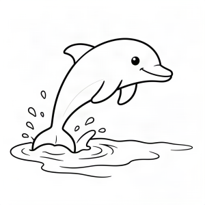 Delfin sărind jucăuș din apă