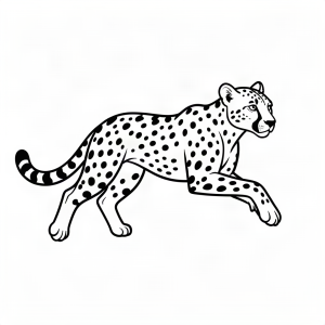 Ghepard alergând rapid