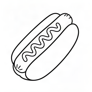 Hot dog delicios cu muștar
