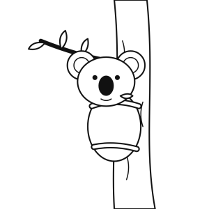 Koala pe ramura de eucalipt