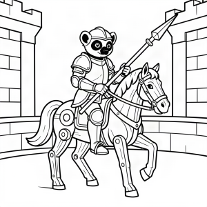 Lemur cavaler la turnir