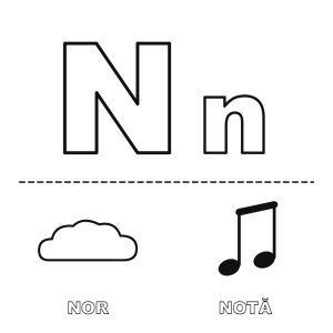 Litera N de la Nor și Notă