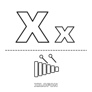 Litera X de la Xilofon