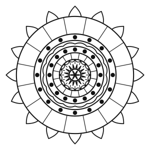 Mandala relaxantă pentru copii