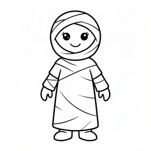 Mumie simpatică de Halloween