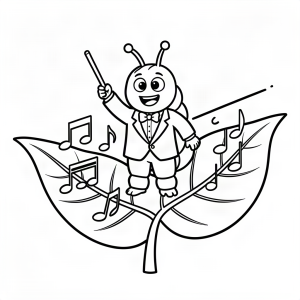 Omidă dirijor de orchestră de frunze