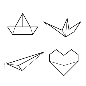 Origami: bărcuță, cocor și avion de hârtie