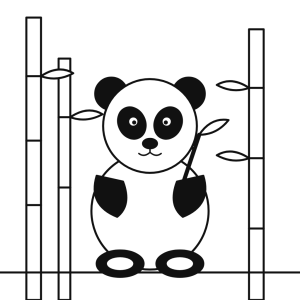 Panda mâncând bambus