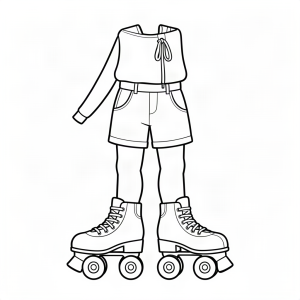 Patine cu rotile retro