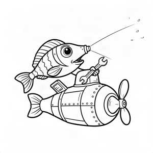 Pește pescar mecanic de submarine