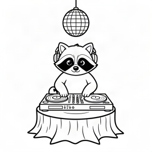 Raton DJ la o petrecere în pădure