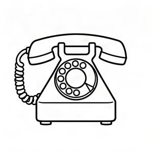 Telefon clasic cu disc