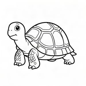 Țestoasă lentă cu o carapace mare